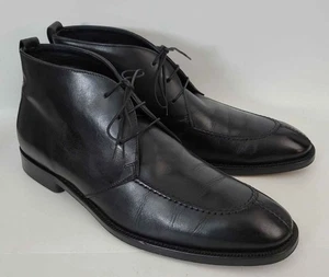 Allen Edmonds Rafael Black Leather Split Moc Toe Italy Boots 11.5 D NICE - Picture 1 of 10
