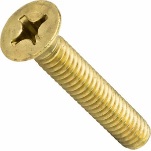 8-32 Solid Brass Flat Head Countersink Machine Screws Phil Drive Best Price! - Picture 1 of 6