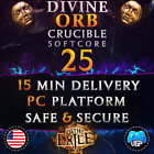 Path of Exile PoE 🔥25🔥 Divine Orbs CRUCIBLE League Softcore | PC | PoE Divines