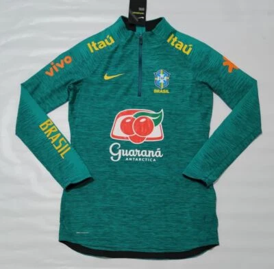 Brazil Training Nike Drill Top Mujer 2021 Vaporknit Chaqueta Verde Foto 1 de 4