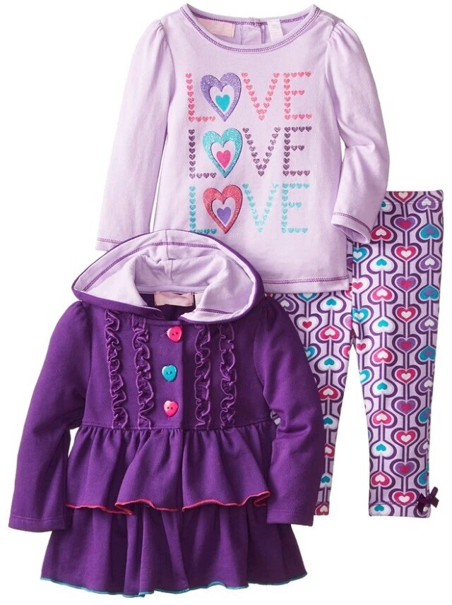 Conjunto de 3 piezas de traje de bebé 24M para cuartel general infantil niñas Foto 1 de 1