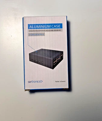 8x Aluminium Gehäuse für Raspberry Pi 4 Modell B – Schwarz, neu - Bild 1 von 2
