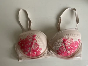 M&S AUTOGRAMM LUXUS GEPOLSTERTER BALKON GEBÜGELTER WASSERMELONEN-MIX-BRA 30C - Bild 1 von 3