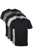 Gildan Men's Assorted V-Neck T-Shirts Multipack, MEDIUM