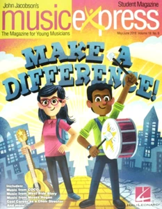2018 Lot 5 Sheet Music Express Student Magazine John Jacobson Vol 18 #6 - Picture 1 of 3