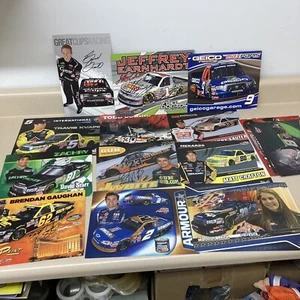 Lot Of 12 Signed Nascar Drivers Racing Promotional Pictures Plus Others AR127 - Picture 1 of 9