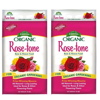 Espoma Orgánico Tono Rosa 4-3-2—Alimento Vegetal para Rosas y Flores, 18 lb (Paquete de 2) Foto 1 de 4