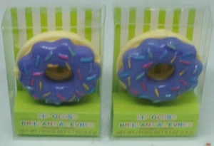 2 BRILLANT A LEVRES Donout Shaped Compact Lip Gloss STRAWBERRY SCENTED NIP - Picture 1 of 1