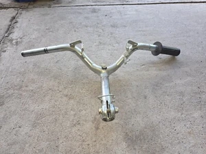 1985-1986 HONDA NQ50 SPREE SILVER HANDLEBARS HANDLE BARS OEM - Picture 1 of 5