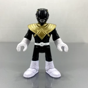 Imaginext Power Rangers BLACK RANGER figure w/gold Morphin Megazord armor MMPR - Picture 1 of 2