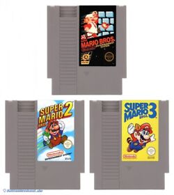 Nintendo NES Spiel - Super Mario Bros. 1 + 2 + 3 Modul