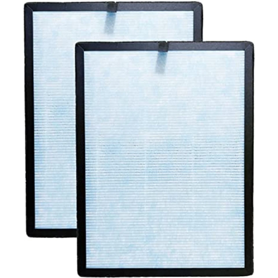 Nispira 3-In-1 Blue True HEPA Carbon Filter for Airtok AP1002 Air Purifier 2 Pk