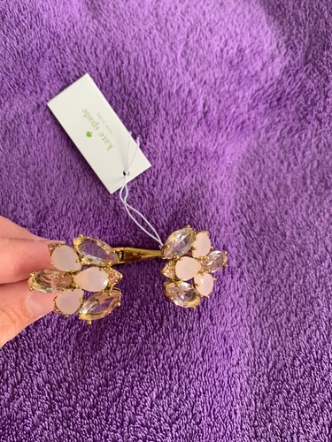 KATE SPADE Bracciale Kate Soade Blushing Blooms tono oro con fiori nuovo con etichetta