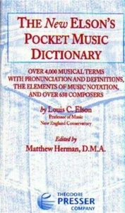 The New Elson's Pocket Music Dictionary, Text - Picture 1 of 1