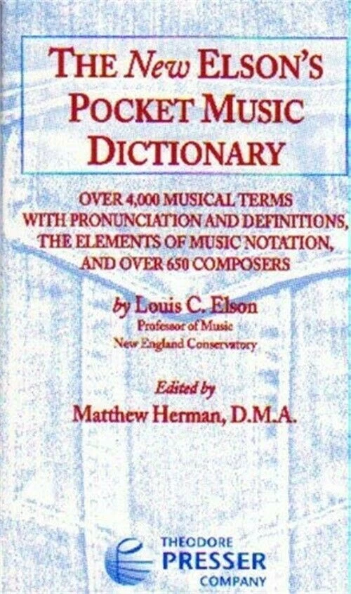 The New Elson's Pocket Music Dictionary, Text - Image 1 of 1