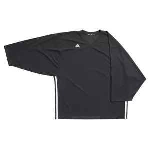 Adidas AdiTeam Senior Goalie Cut Hockey Jersey - Black NWT Size Small - Picture 1 of 1