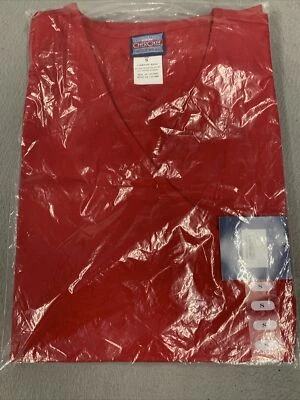 Cherokee Authentic Workwear Scrubs Women's Small Red V-Neck Top Originals Work - Image 1 of 4