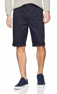 Hugo Boss men's shorts Frank192 long pleated - High Rise, Loose Fit - Picture 1 of 14