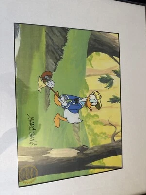 Donald Duck Golf Hand Signed Marc Davis Rare! - Image 1 of 4