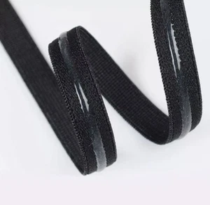 Silikon elastisches Klebeband 12 mm schwarz weiß rot Baby blau für Büste trägerloses Kleid - Bild 1 von 8