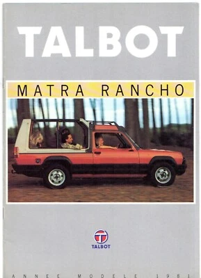 Talbot Matra Rancho 1980-1981 French Market Brochure X Grand Raid Decouvrable AS - image 1 of 2