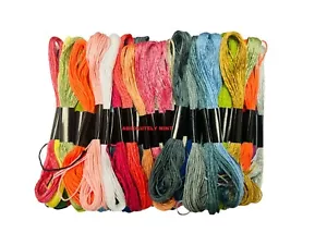 New 50 Color Egyptian Cross Stitch Cotton Sewing Skeins Embroidery Thread Floss - Picture 1 of 4