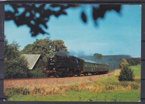 Güterzug Dampflok 86 1501 bei Walthersdorf April 1987 - Bild 1 von 2