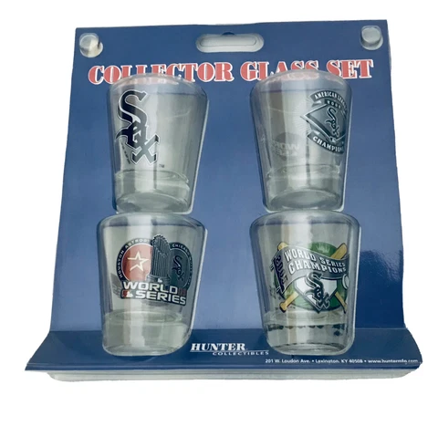 MIP 2005 Chicago White Sox World Series Baseball Champions Shot Glass 4 pc Set Cover
