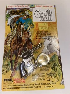 Pistola de juguete vintage Edge Mark Cattleman 19-784 nueva en caja - Imagen 1 de 5