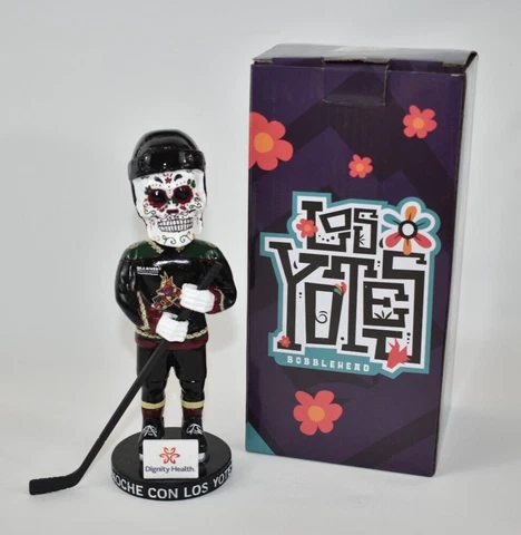 Arizona Coyotes Sugarskull Bobblehead NHL LOS YOTES - 4/10/23 SGA Cover