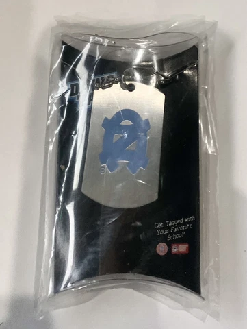 UNC Tarheels Dawg Tagz Dog Tag Officially Licensed New In Package Necklace Cover