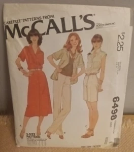 McCalls modello cucito 6498 Misses gonna camicia pantaloni pantaloncini taglie 8 10 12 - Foto 1 di 5