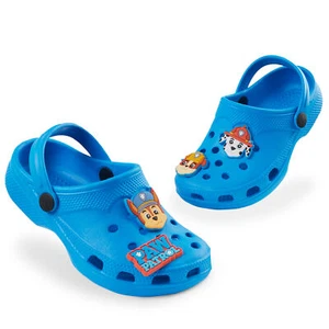 Paw Patrol Boys Summer Clogs Blue Comfy Slip On Charms Casual Summer Shoes - Picture 1 of 6