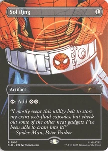 Anillo Sol Magic The Gathering (1993) *sin lámina* Guarida Secreta: Spider-Man MT/casi nuevo envío gratuito - Imagen 1 de 2