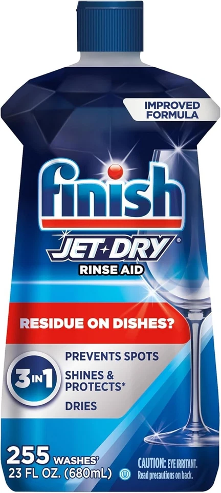 Enjuague para lavavajillas Finish Jet-Dry, compatible con detergente para lavavajillas, Preve Foto 1 de 4