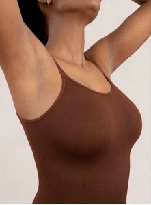 Cami Shapermint Essentials Todo el Día Todos los Días Cuello Redondo Para Mujer Grande Marrón Nuevo - Imagen 1 de 7