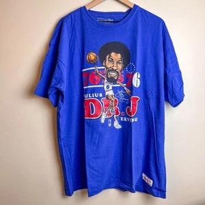 Mitchell & Ness Julius Erving Dr. J. Philadelphia 76ers T-shirt | XXL - Picture 1 of 6