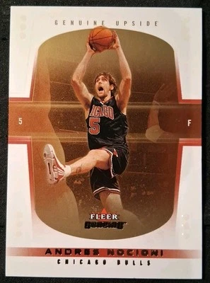 2004-05 ANDRES NOCIONI FLEER GENUINE #120 ROOKIE CARD #03/10 SUPER RARE BULLS RC - Image 1 of 2