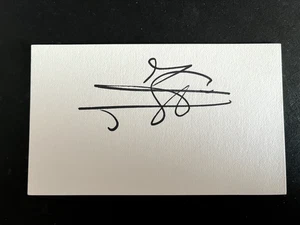 JAAP STAM - EHEMALIGER MANCHESTER UNITED FOOTBALLER - SIGNIERTE WEISSE KARTE - Bild 1 von 1