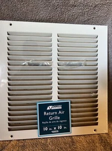 New Accord 10” x 10” RETURN AIR GRILLE - WHITE- 65035 - Picture 1 of 4