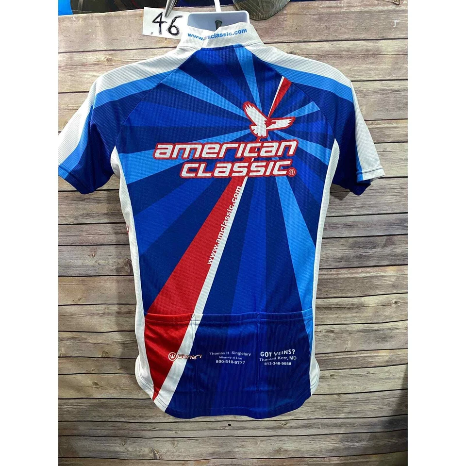 Canari Men’s Cycling Jersey Red White Cycling Team Size Large American Classic - Изображение 1 из 4