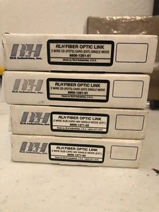 {4} LOT RLH Fiber Optic Link 8806-1261-01 & 8806-1271-02 2-wire Single Mode - Picture 1 of 5