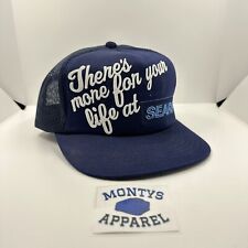 Vintage 90's Sears Snapback Trucker Hat/Cap "There's More For Your Life" (Blue)