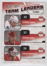 2010-11 O-Pee-Chee Team Leaders Jarome Iginla Miikka Kiprusoff #TL-5 HOF