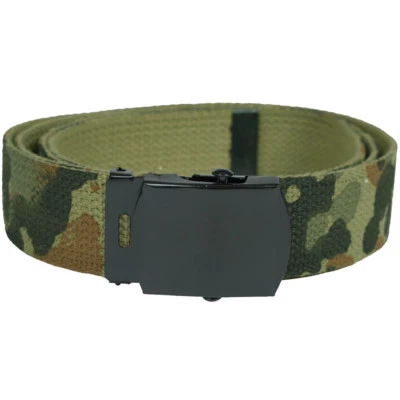 BW GERMAN ARMY MILITARY COMBAT WEBBING ARMY CANVAS BELT FLECKTARN CAMOUFLAGE
