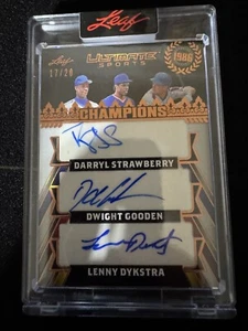 2024 Leaf Ultimate Strawberry Gooden Dykstra Autos Mets 17/20 - Picture 1 of 1