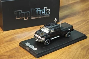 in stock GOC 1:64 GMC Topkick Black OFFROAD VERSION Pickup Alloy Model Diecast - Picture 1 of 9