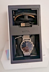 Viita Watch Hybrid HRV Crystal besetzt & Swarovski-Kristallen Silber/Silber NEU - Bild 1 von 21