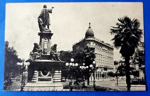 Postal Monumento a Colón México D.F. Tarjeta Postal Arte Mexicano S.A. BW RPPC - Imagen 1 de 3