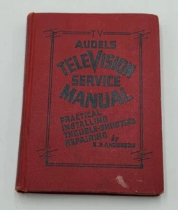 Vintage Audels Television Service Manual 1951 Edwin P. Anderson Hardcover - Picture 1 of 7